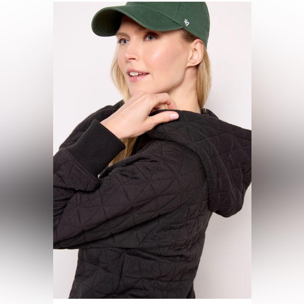 Evereve Lindsay Quilted Hoodie - Picture 2 of 4